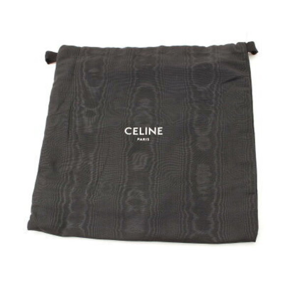 Celine Large Pouch Canvas Logo Clutch Bag Greige - Picture 9 of 9